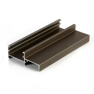 6063 T5 Champagne Anodized Aluminum Window Profiles IS09001 Approval